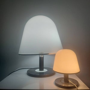 Meblo Guzzini Vintage  Bedside Table Lamp / Extra Large Desk Lamp / Model Kuala / Franco Bresciani Design / Retro Nightlight / Italy / 1970s