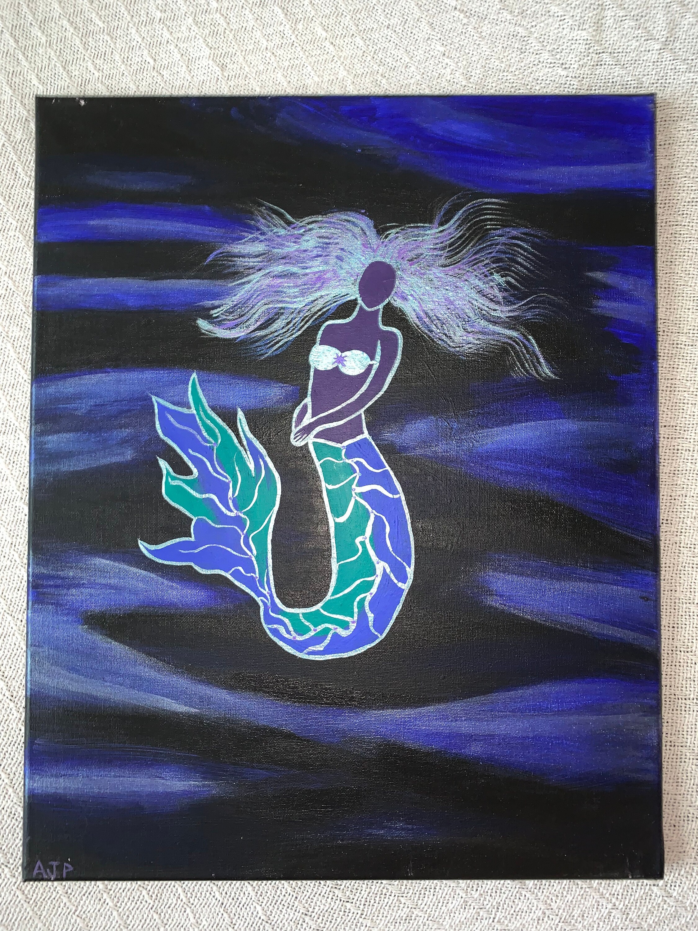 Abstract Deep Sea Mermaid Art - Etsy
