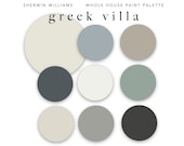 Greek Villa Paint Color Palette: Sherwin Williams Whole Home Scheme (Digital Download)