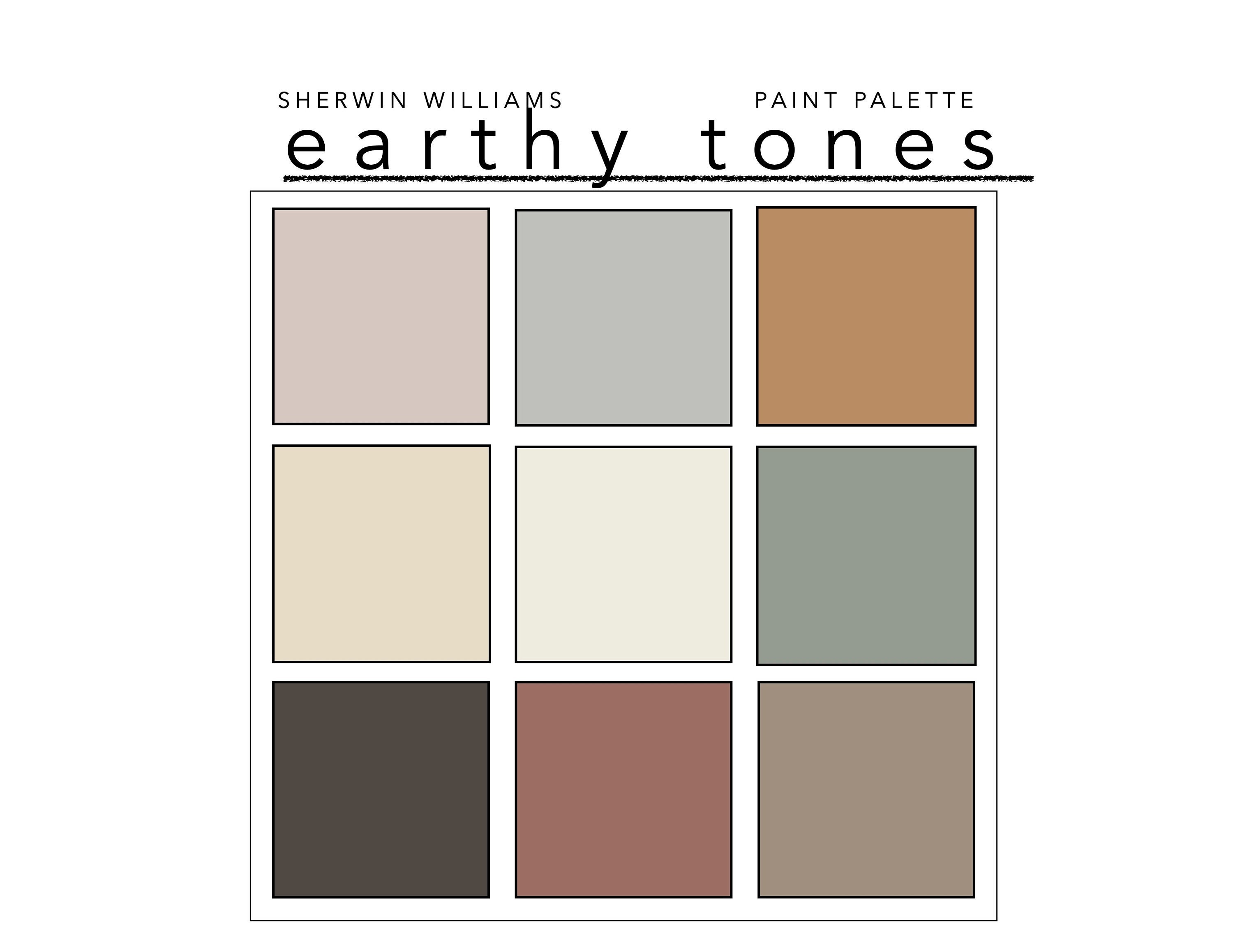Greens Sherwin Williams Paint Palette Paint Color Schemes for Interior and  Exterior Paint Color Palette 