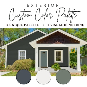 Custom Exterior Paint Palette with Visual Rendering (PDF Download)