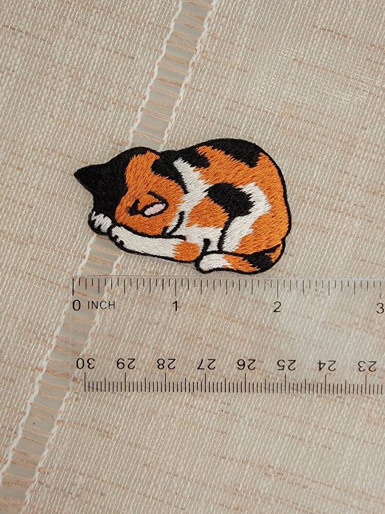 Cat Patch Yellow Cat Patch Iron on Patch Cute Patch Etsy