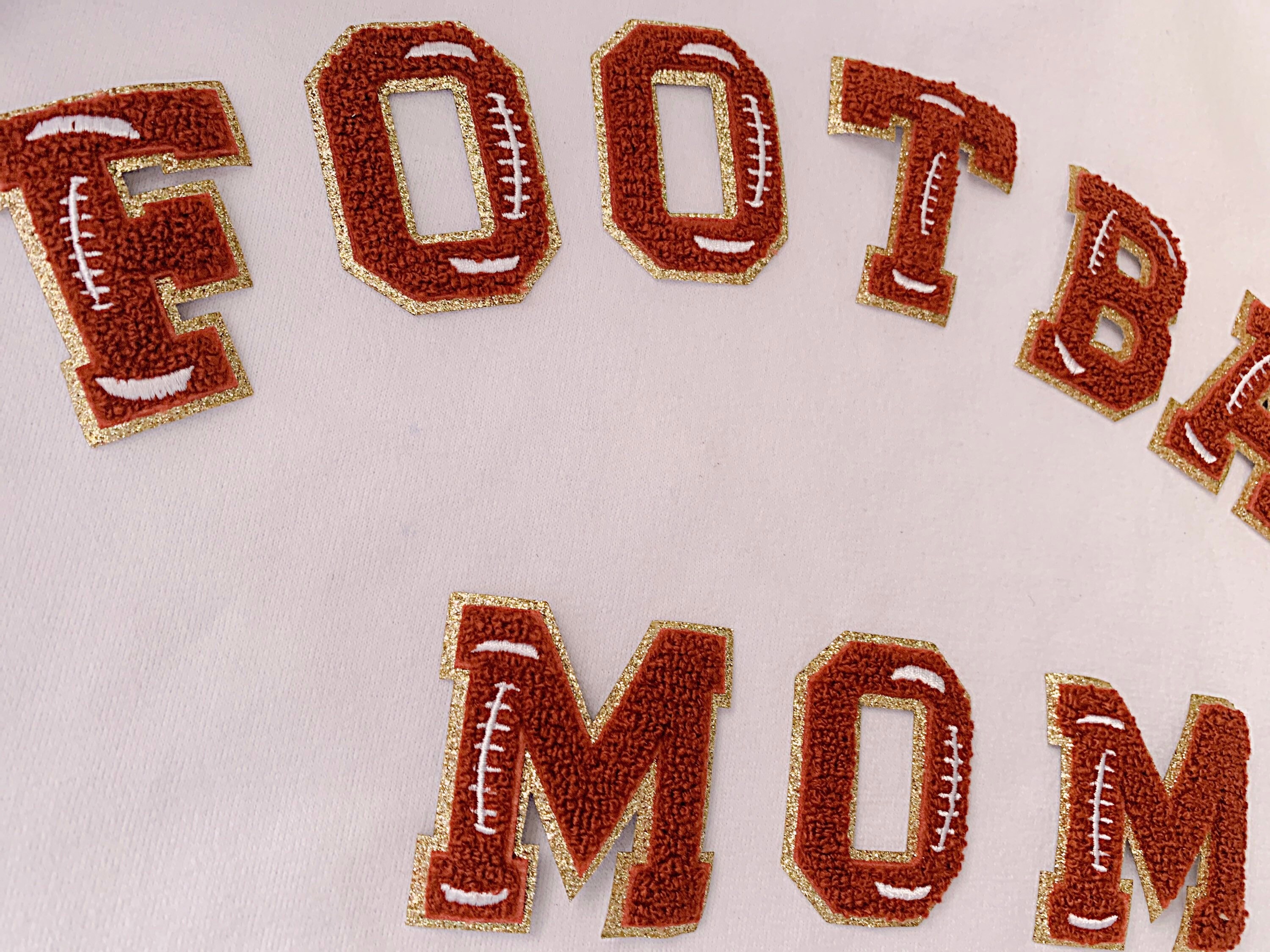 2.35 Inch Game Day Iron on Letters Game Day Shirt Chenille Etsy