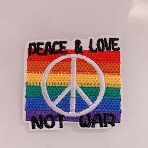 Positive engergy patch, iron on patch, peace patch, no war patch, patch for jacket, patch for jeans, cute patch,