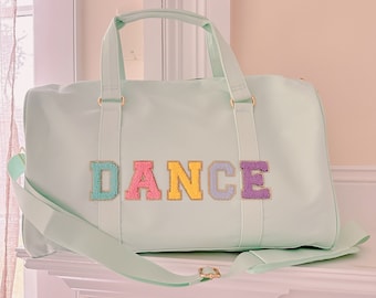 Personalized Nylon Duffel Bag | Custom Patches, Dance Bag