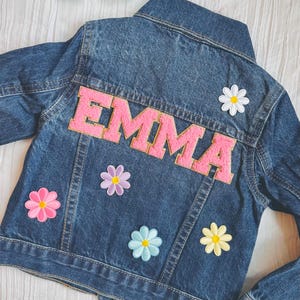 Personalized Kids Jean Jacket: Custom Name & Patches