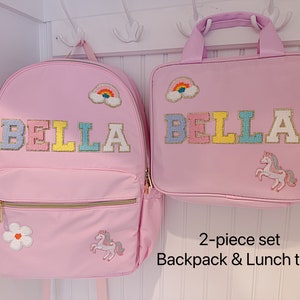 Regalo para niños Mochila personalizada para niños Mochila para niños Regreso a la escuela Mochila personalizada mochila personalizada regalo hecho a mano imagen 3