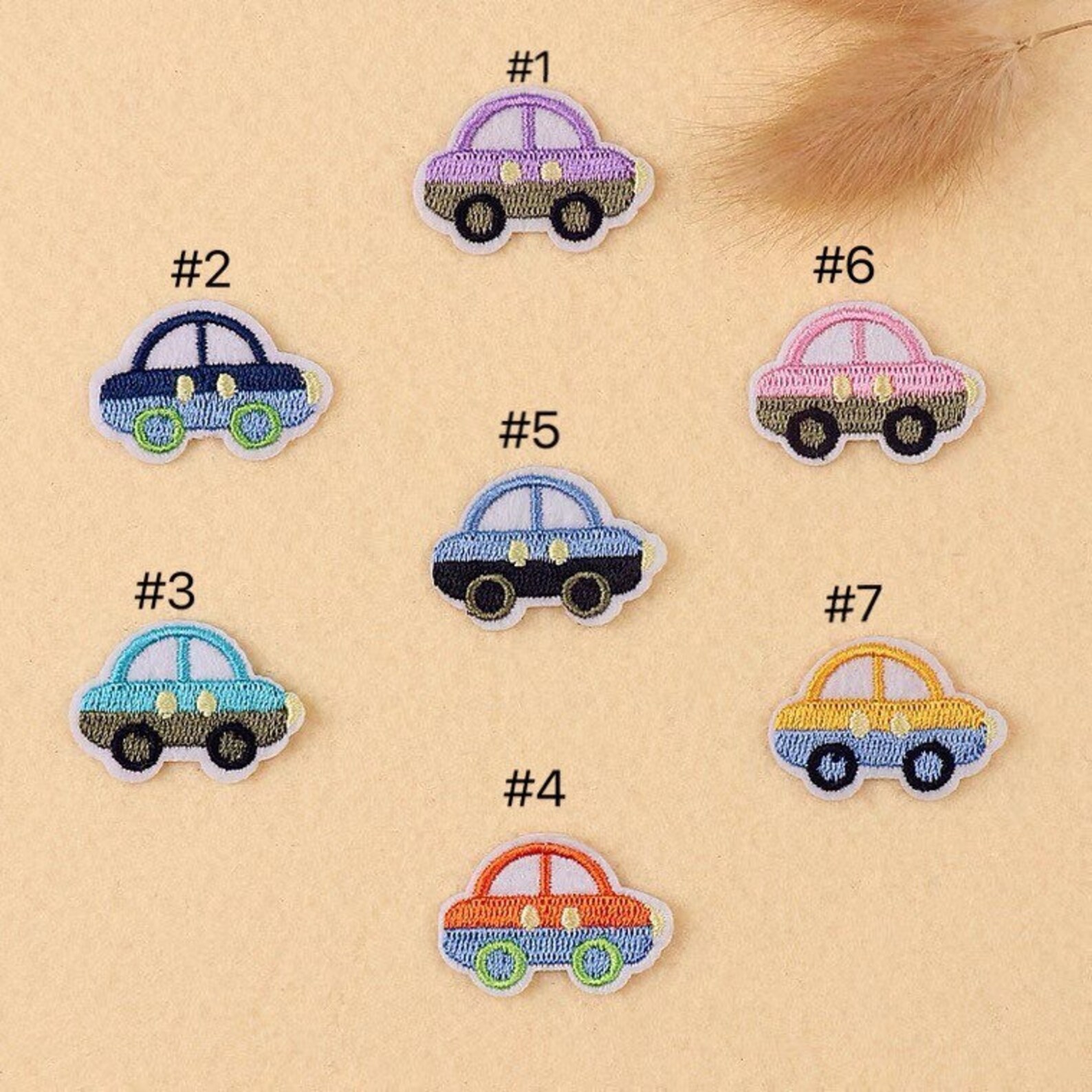 3 PIECES Embroidered car patch iron on patch cars custom car Etsy