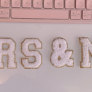 Chenille patch | & sign patch| Custom wedding gift | custom bride tshirt | wedding gift | bridesmaids gifts | wedding