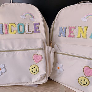 Regalo para niños Mochila personalizada para niños Mochila para niños Regreso a la escuela Mochila personalizada mochila personalizada regalo hecho a mano imagen 1