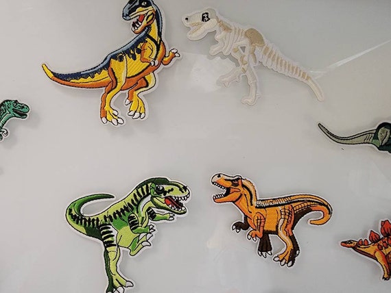 Dinosaur Patch, Iron on Patch,t Rex Patch, Iron on Dinosaur, Patch for Clothing,  Patches Iron on Diy Embroidery Patch, Dino Patch, Dino Gift 