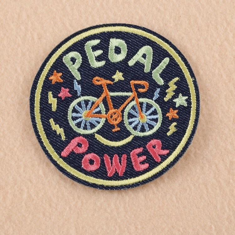 Iron on patch bike patch bike iron on patch hiking patch Etsy