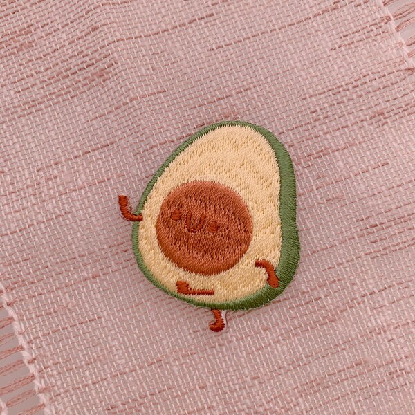Avocado patch, self adhesive patch,iron on patch, cute patches, diy embroidery patch, patch for jacket, patch for clothing, patch backpack