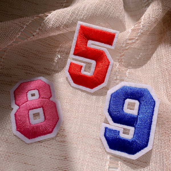 Number patch, iron on number patch, iron on patch custom, patch for hats, patch for clothes, patch for jacket, patch for bags