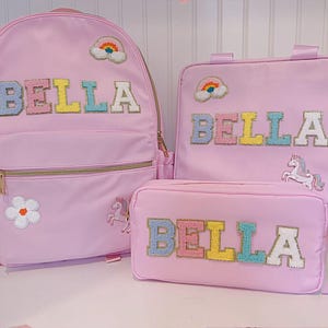 Cadeau de rentrée scolaire, sac à dos personnalisé pour enfant, sac pour enfant personnalisé avec prénom, cadeaux d'anniversaire personnalisés