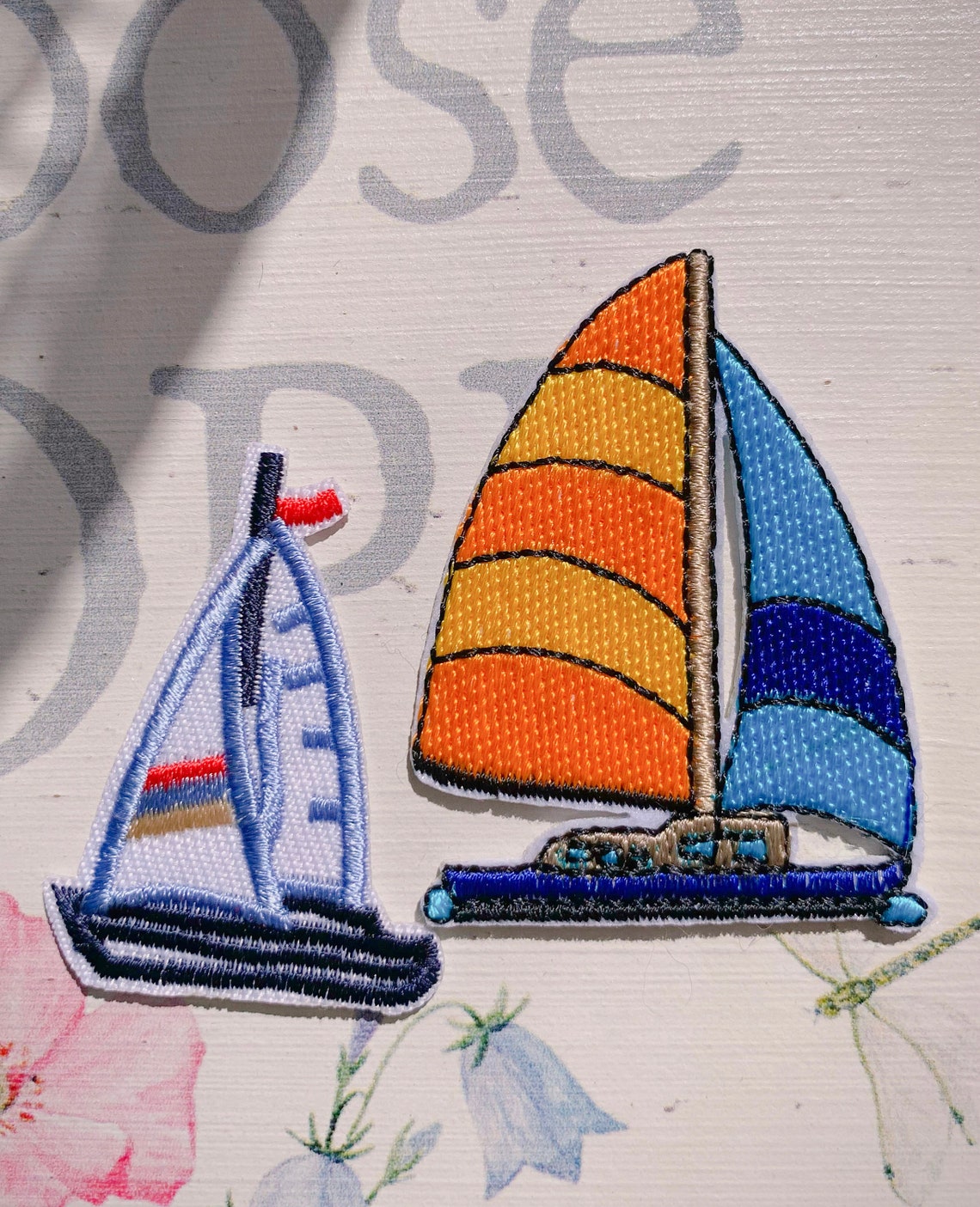 Boat Patch Iron on Boat Patch Boat Embroidered Patch Etsy
