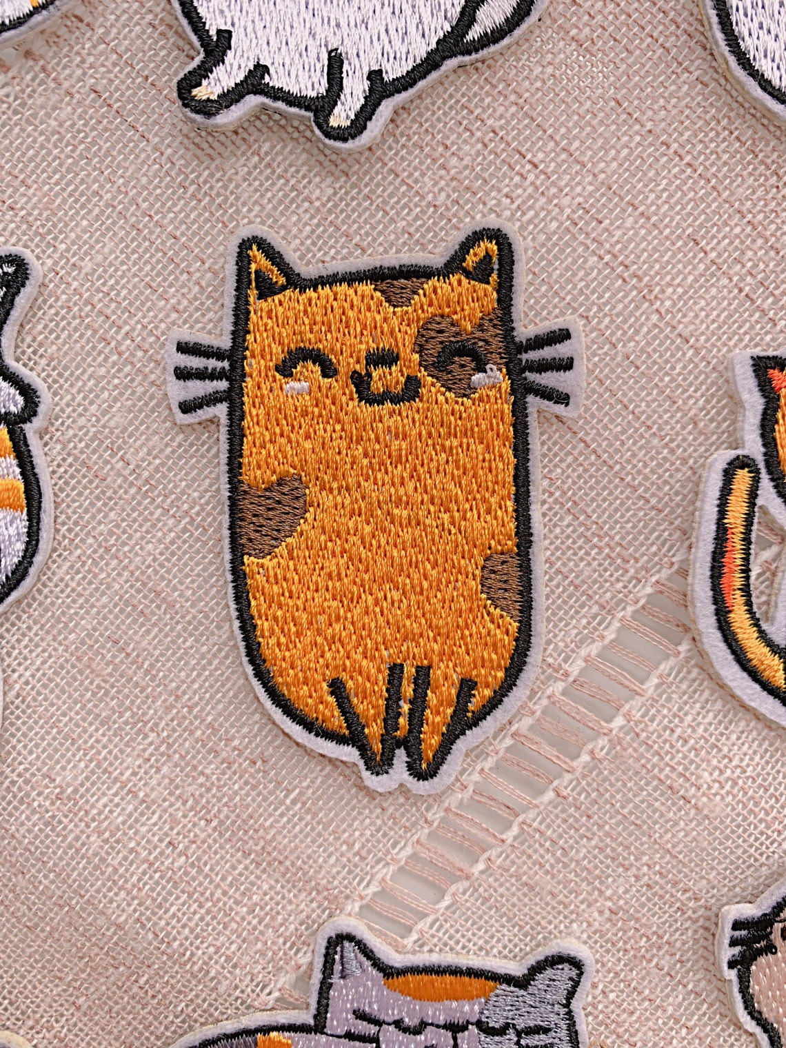 Cat Patch Iron on Patch Cute Patch Embroidered Cat Iron on Etsy
