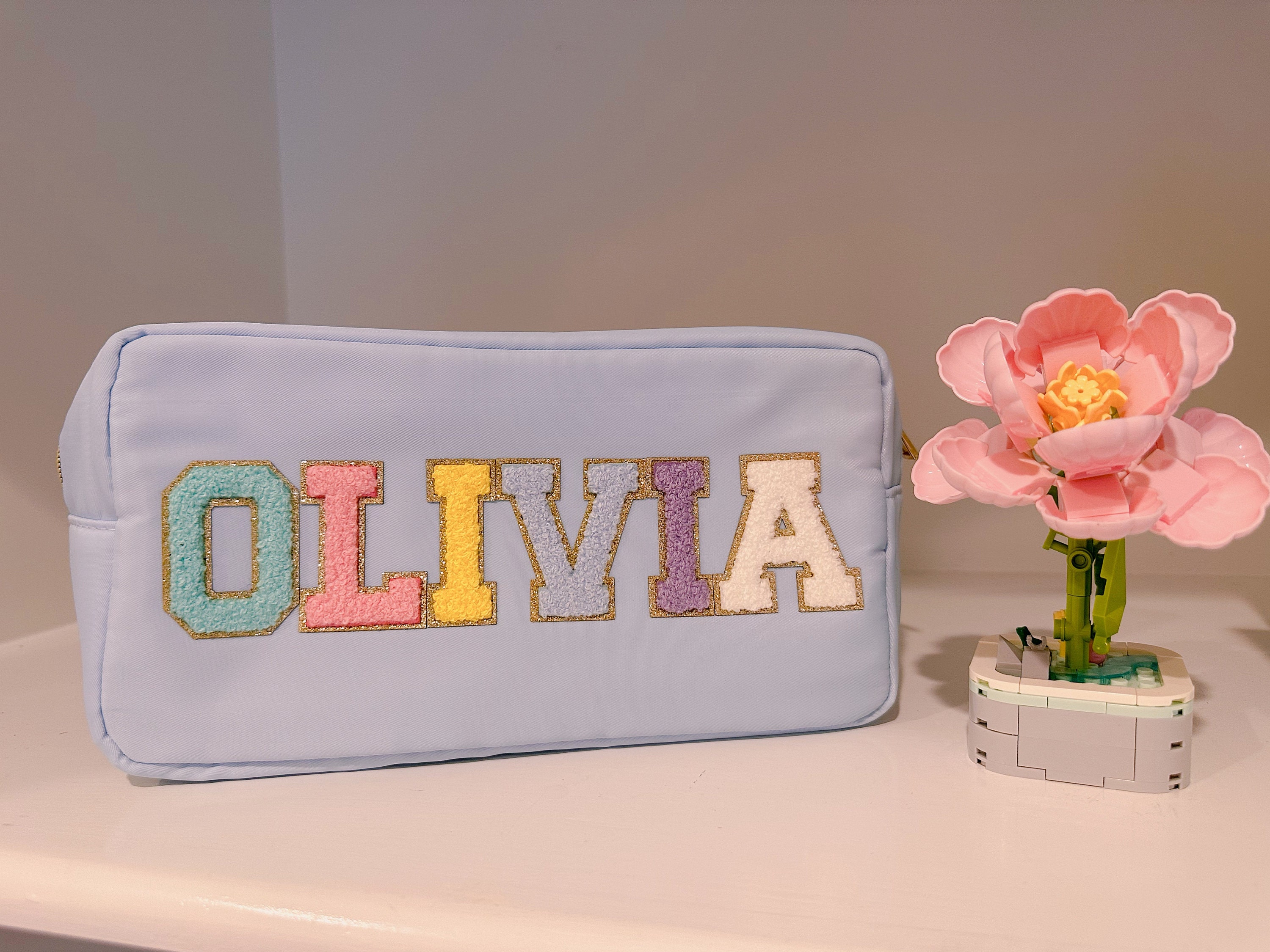 Makeup Pouch, Custom Makeup bag, Personalized makeup pouch, Bridesmaid gifts, Birthday gift, Gift for her, shower gift