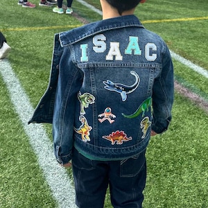 Gift for boy, personalized Kids jean jacket, Birthday gift for boy, Gift for kids, Christmas gift for baby custom jean jacket gift for kids
