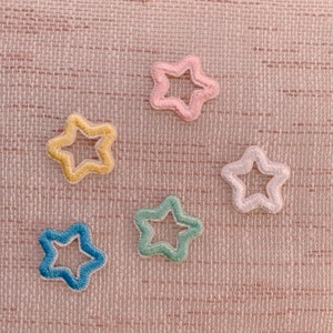 Tiny heart patch, tiny star patch, self adhesive patch, iron on patch, patch for clothing, cute patches, mini heart patch