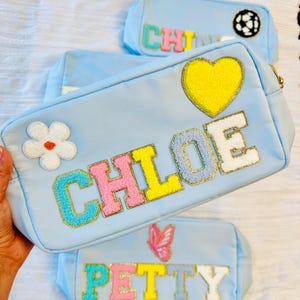 Travel Pouch, Makeup bag, Personalized makeup pouch, toiletry bag, girls Birthday gift, Gift for her, shower gift, travel organizer