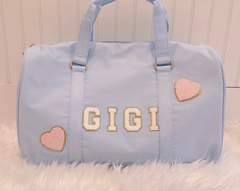 Personalized Kids Duffle Bag with Patches: Dance, Travel, Overnight Bag