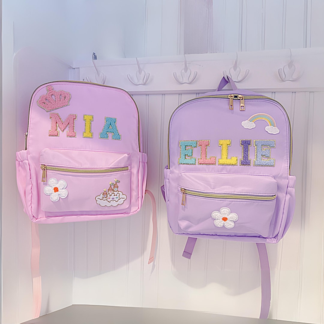 Personalized Toddler Backpack: Custom Name Patches, Back to School - Etsy