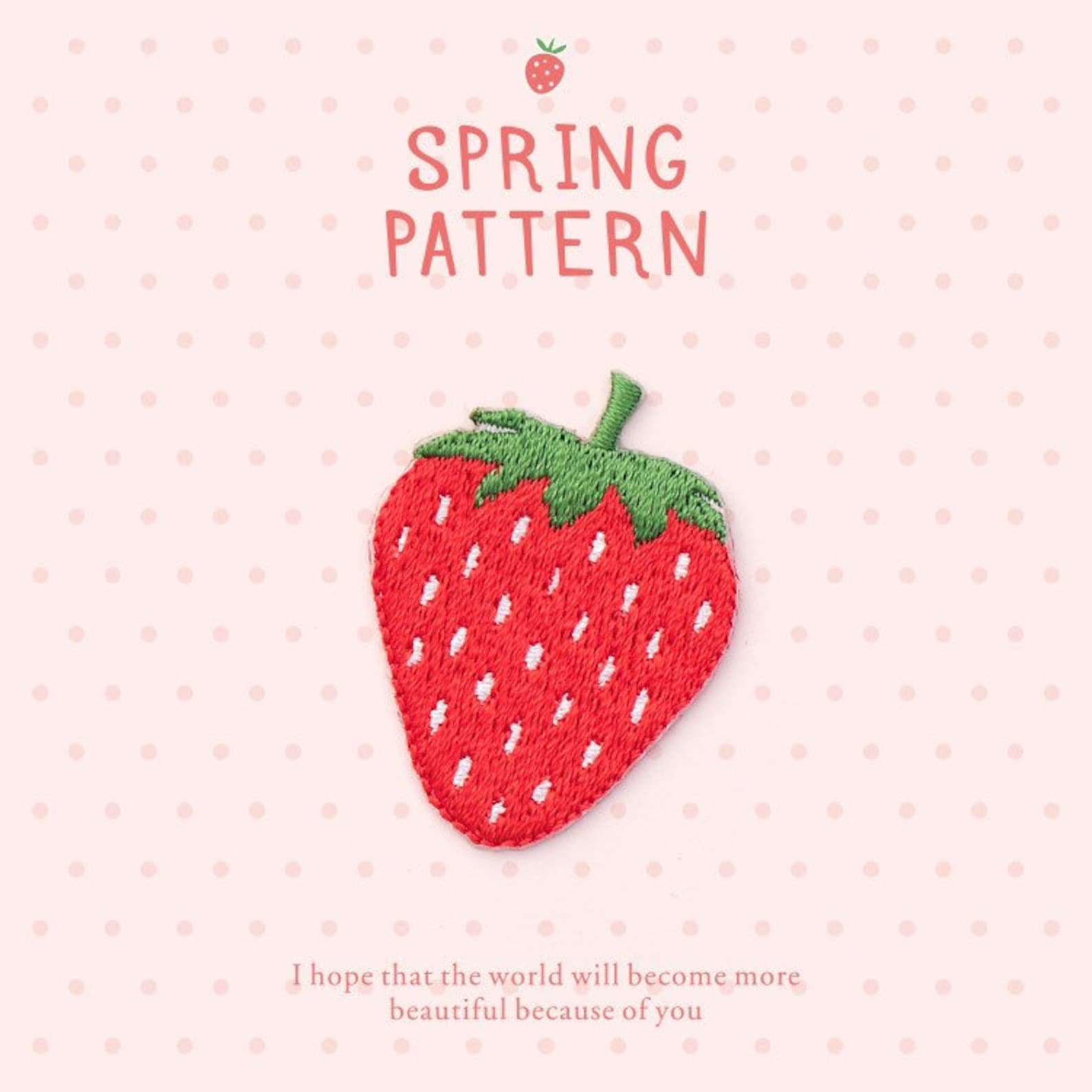 Strawberry Patch Iron on Patch Iron on Strawberry Etsy