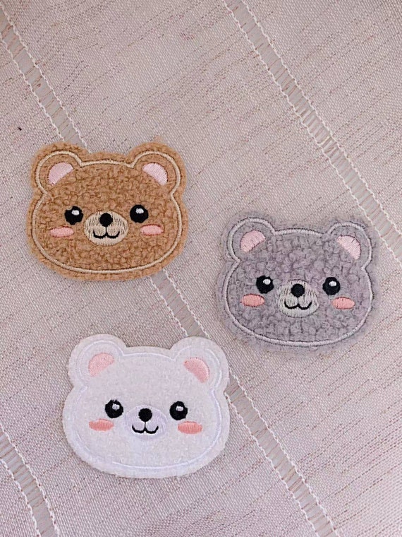 Bear Patch, Fluffy Patch, Self Adhesive Patch, Cute Patch, DIY Embroidery  Patc Patch for Jacket, Patch for Clothes, Patch for Hat 