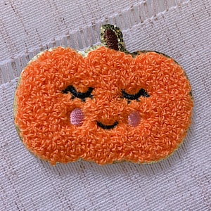 Chenille patch | Pumpkin patch | patch for Halloween | Halloween shirt | Halloween decor | Halloween patch | self adhesive patch |