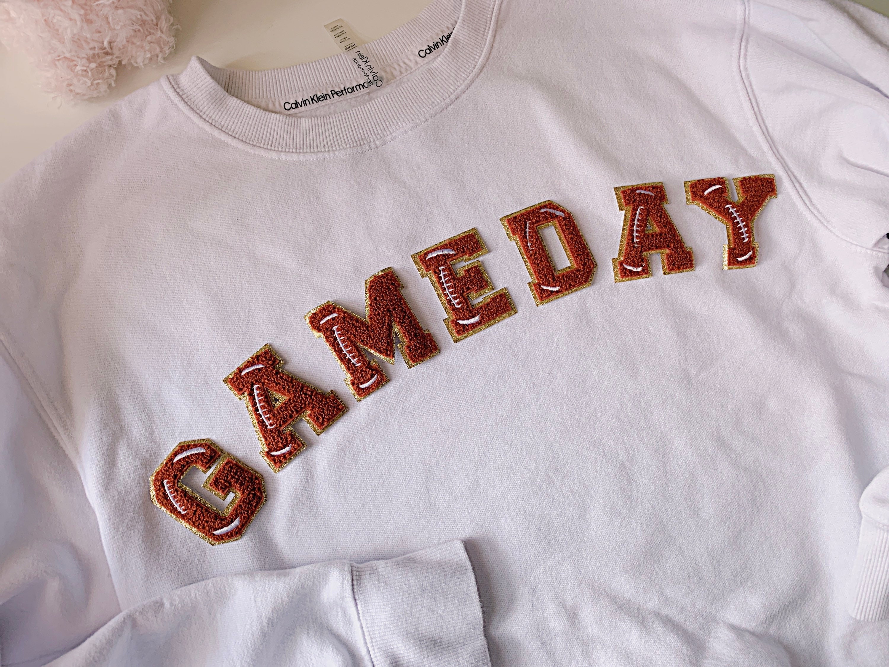 2.35 Inch Game Day Iron on Letters Game Day Shirt Chenille Etsy