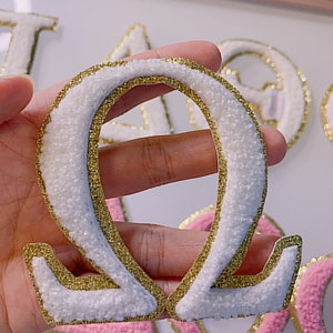 Sorority merch - 3 Inch Greek letter, Sorority letters, Sorority sweatshirts, Chenille Greek letter, iron on letters, DIY Sorority gift