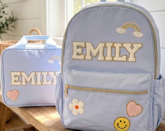 Personalized Kids Backpack: Custom Name, Durable Nylon, School Bag