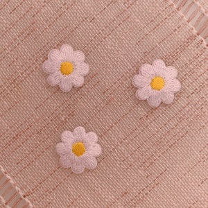 Tiny flower patch self adhesive patches Daisy patch cute patches iron on patches patch for hat patch for Jacket iron on decals