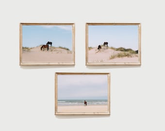 Impresiones de colección de bancos exteriores, conjunto de 3