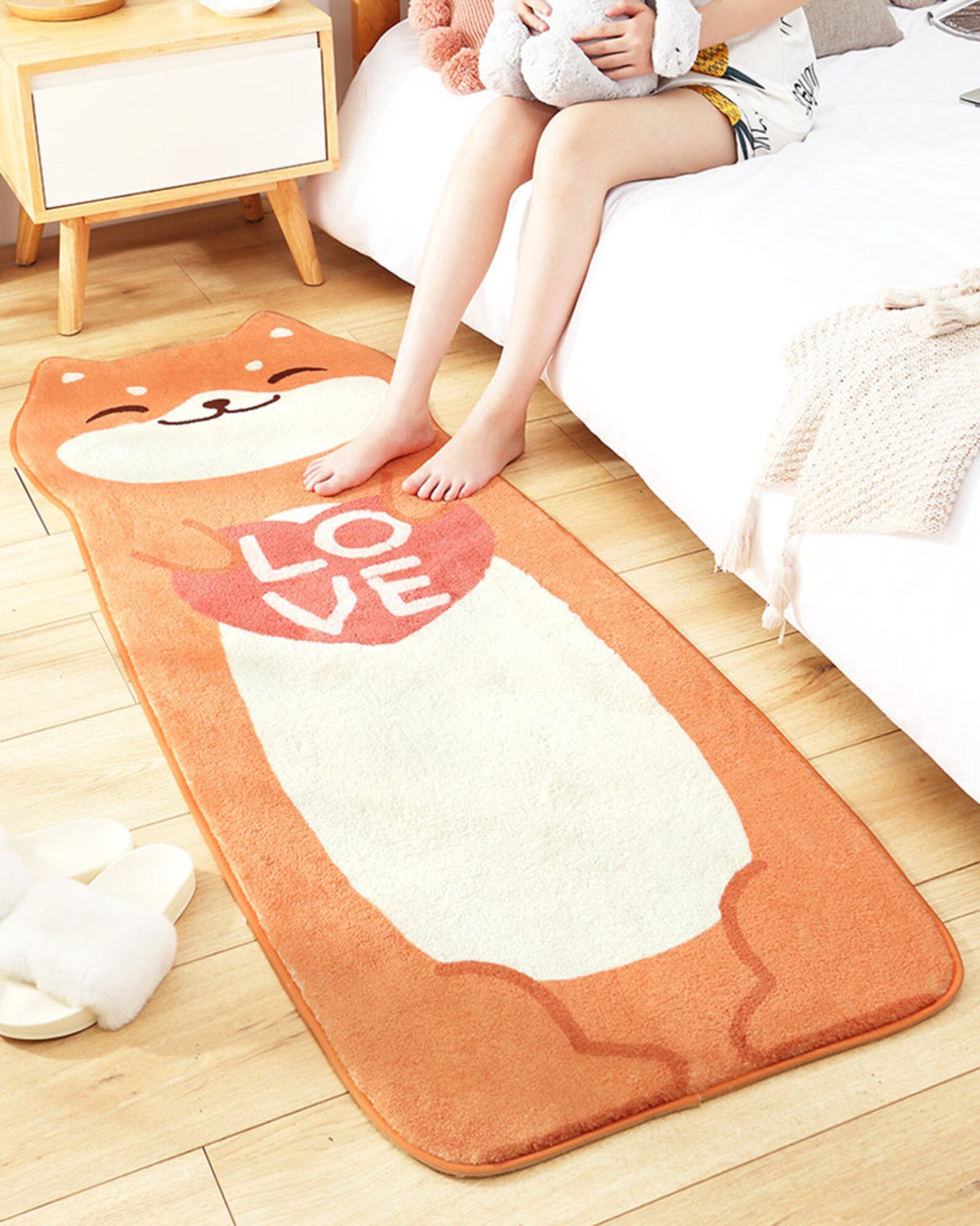 Cute Runner Rugs Nursery Room Mat Shaggy Carpet for Kids Etsy