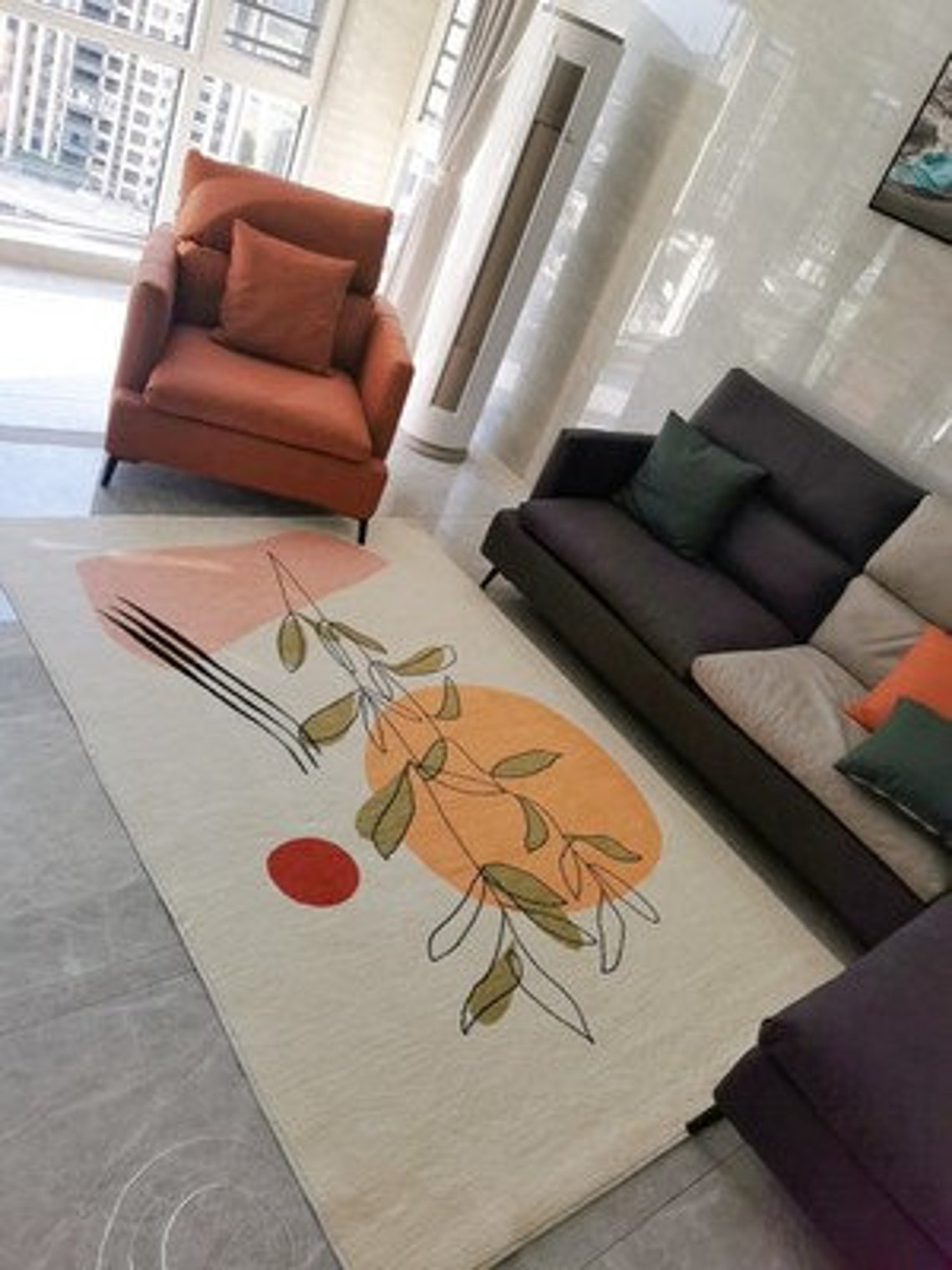 Rectangle Living Room Rugs Large Runner Carpet Bedroom Etsy