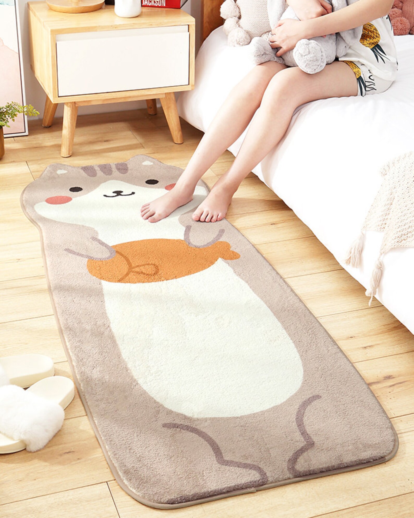 Cute Runner Rugs Nursery Room Mat Shaggy Carpet for Kids Etsy