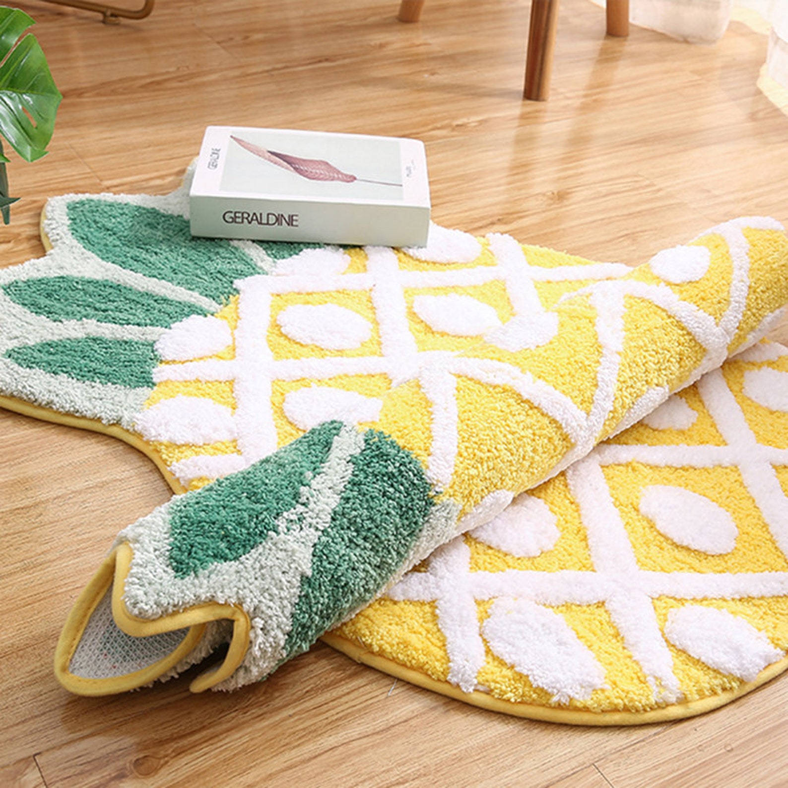 Fruit Rugs for Home Decor Pineapple Rug for Bathroom Bath Etsy