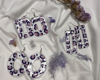 Leopard Print Earrings