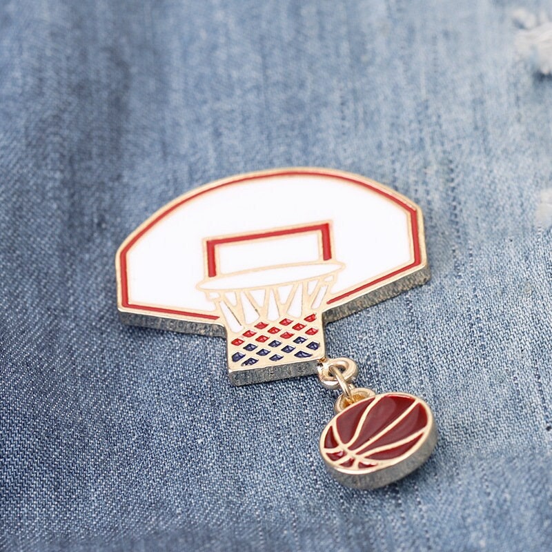Basketball Hoop Lapel Pin Basketball Hoop Lapel Pin