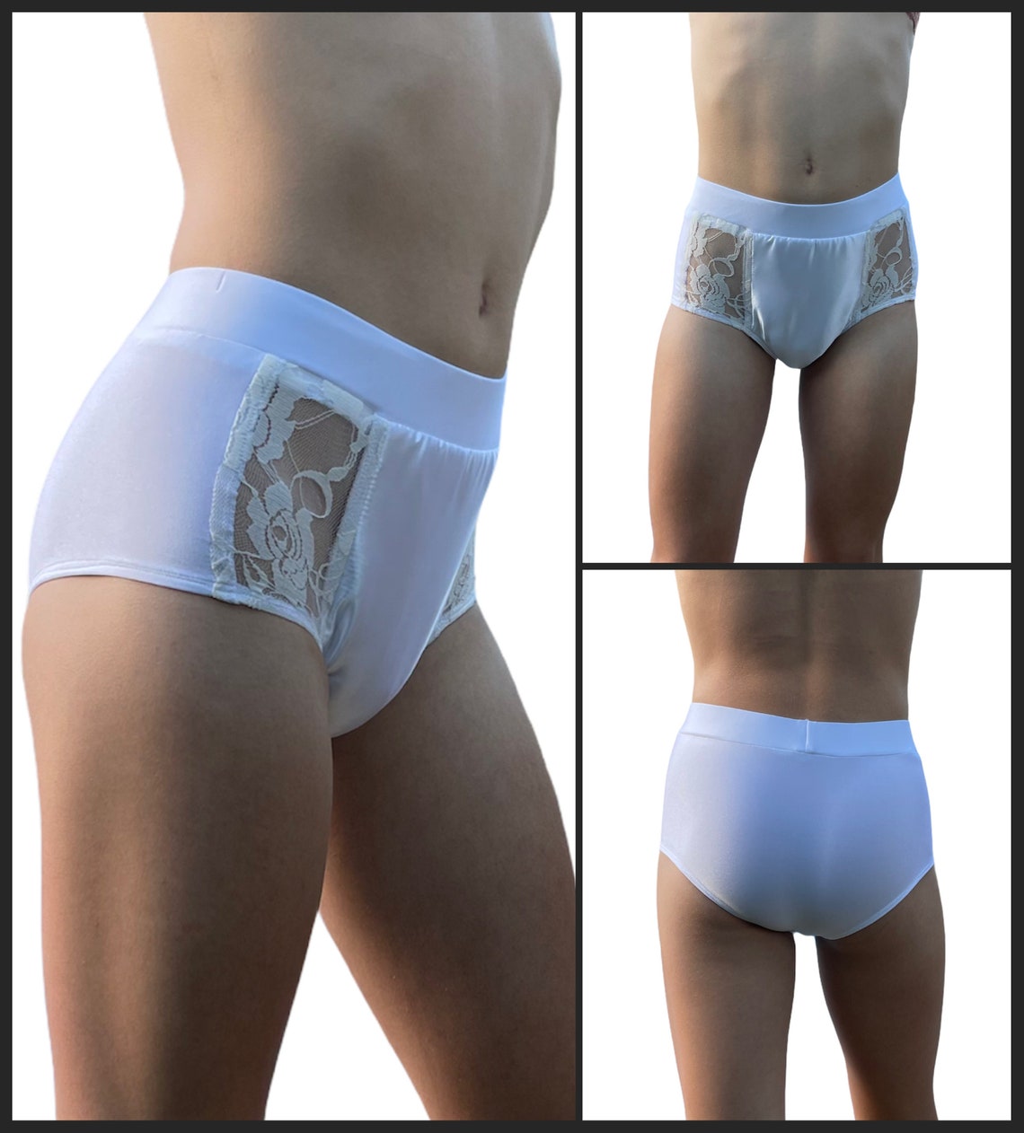 Tucking Underwear for Transgender Women Hipster White Lace Etsy