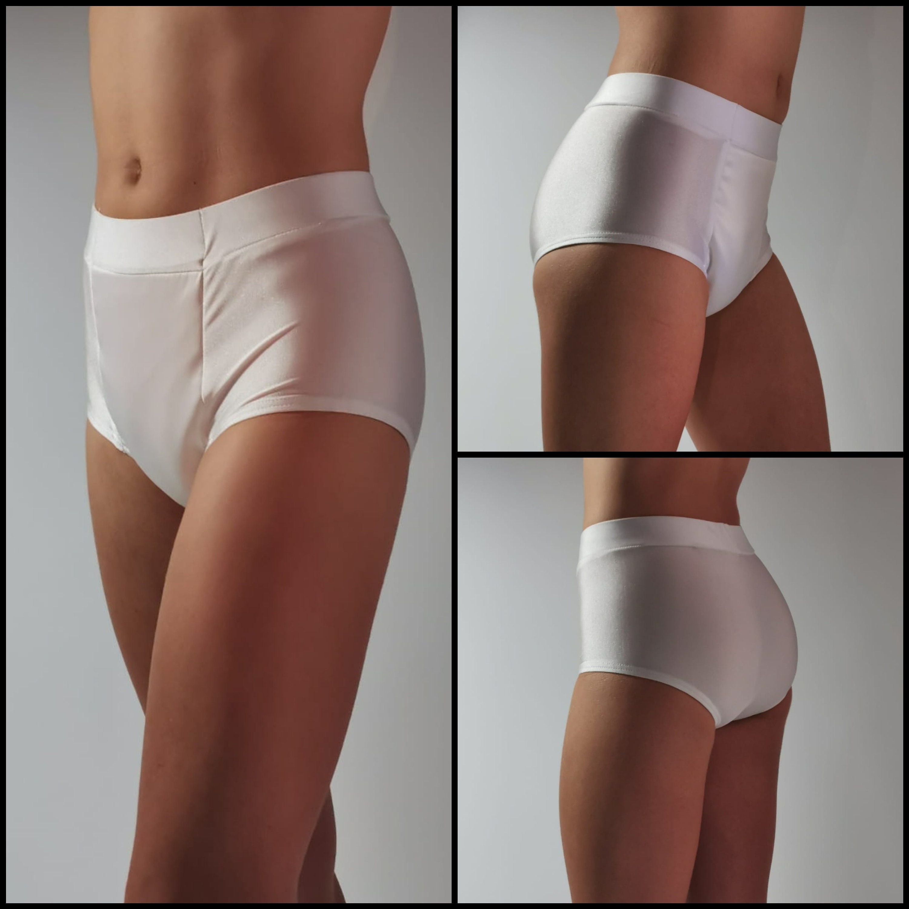 Tucking Underwear for Transgender Women High Waisted White Etsy