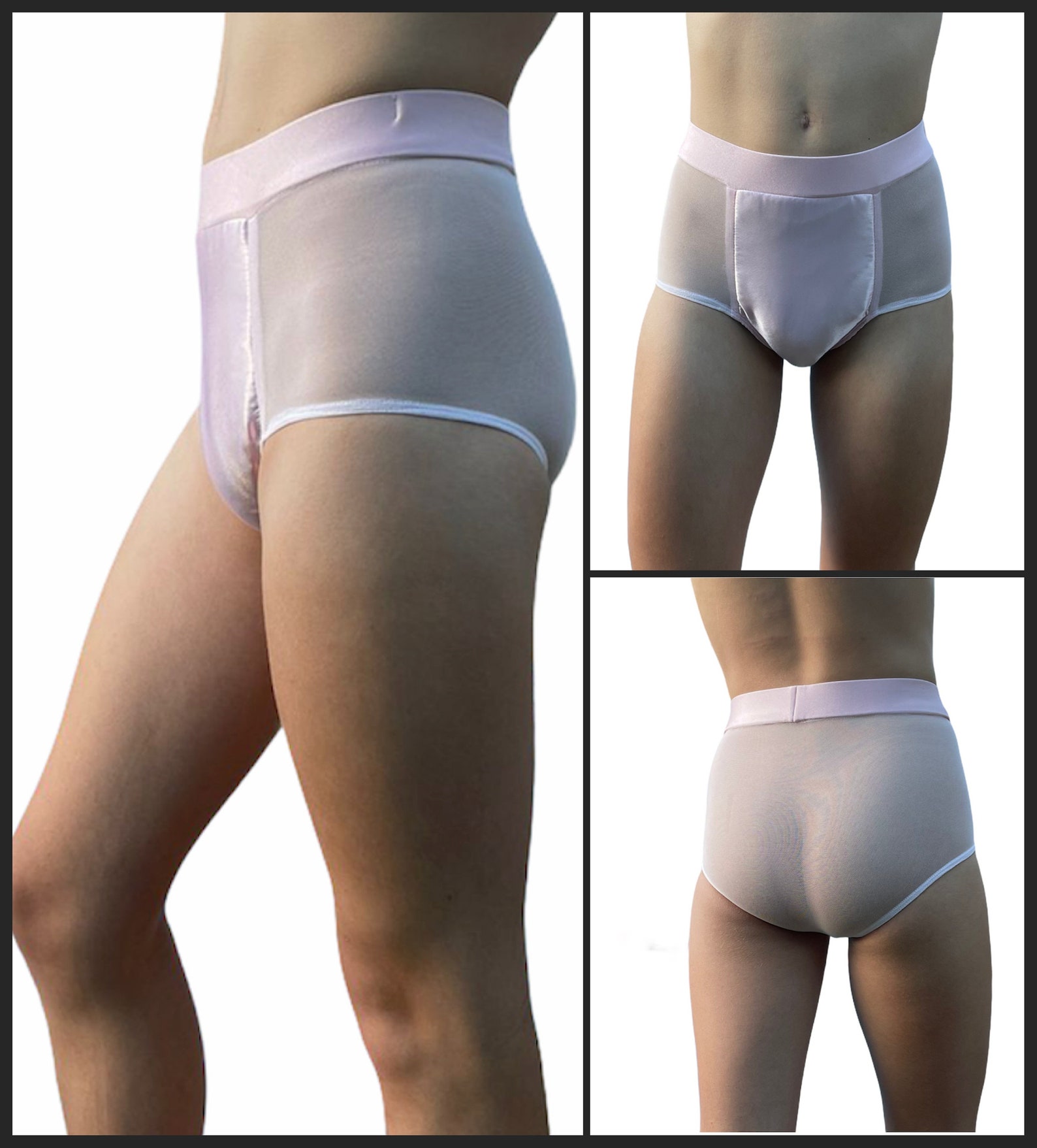 Tucking Underwear for Transgender Women Full Brief Mesh Etsy