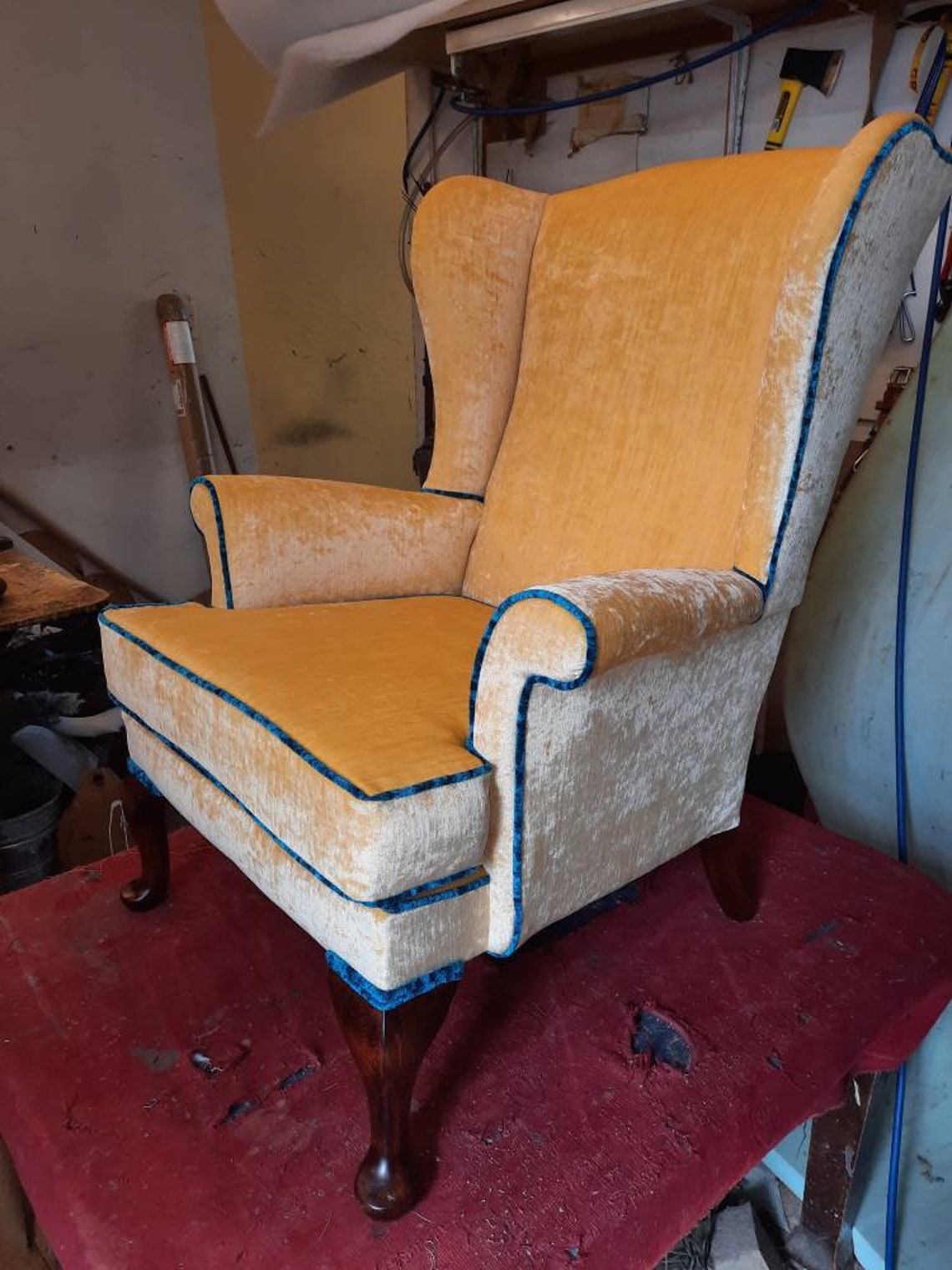 Parker Knoll Wingback Chair Reupholstered Etsy
