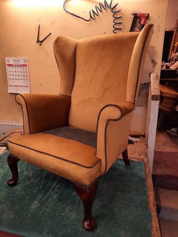 Parker Knoll 720 wingback chair reupholstered. Etsy