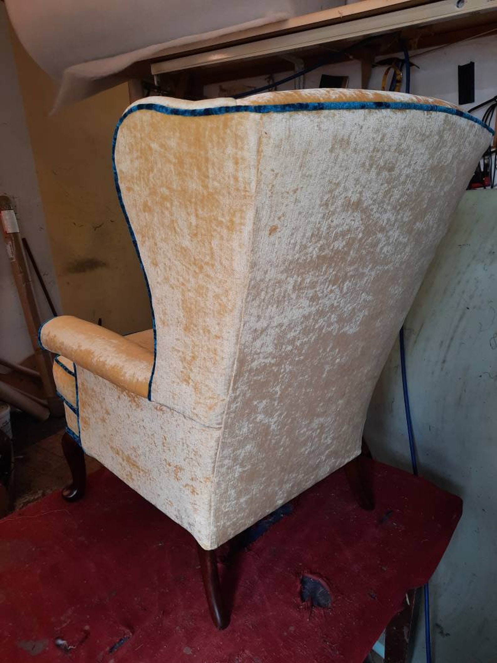 Parker Knoll Wingback Chair Reupholstered Etsy