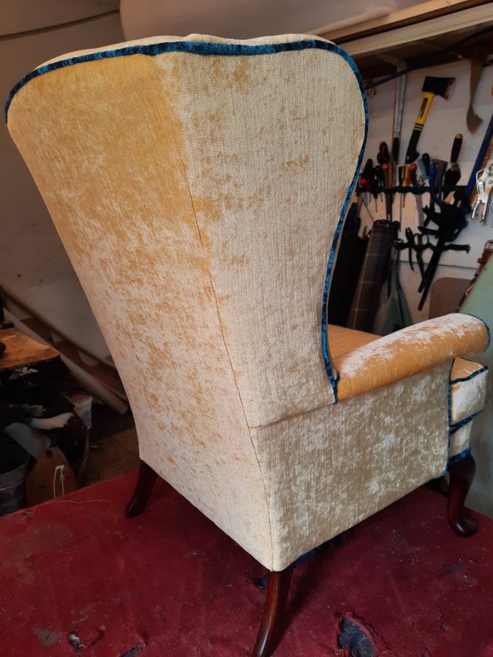 Parker Knoll Wingback Chair Reupholstered Etsy