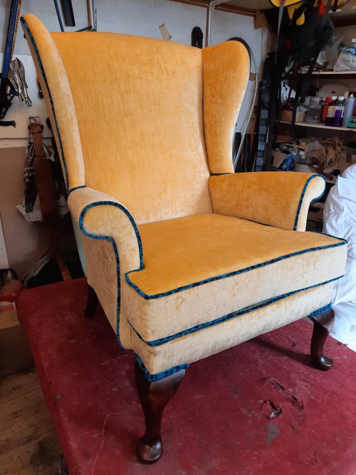 Parker Knoll Wingback Chair Reupholstered Etsy