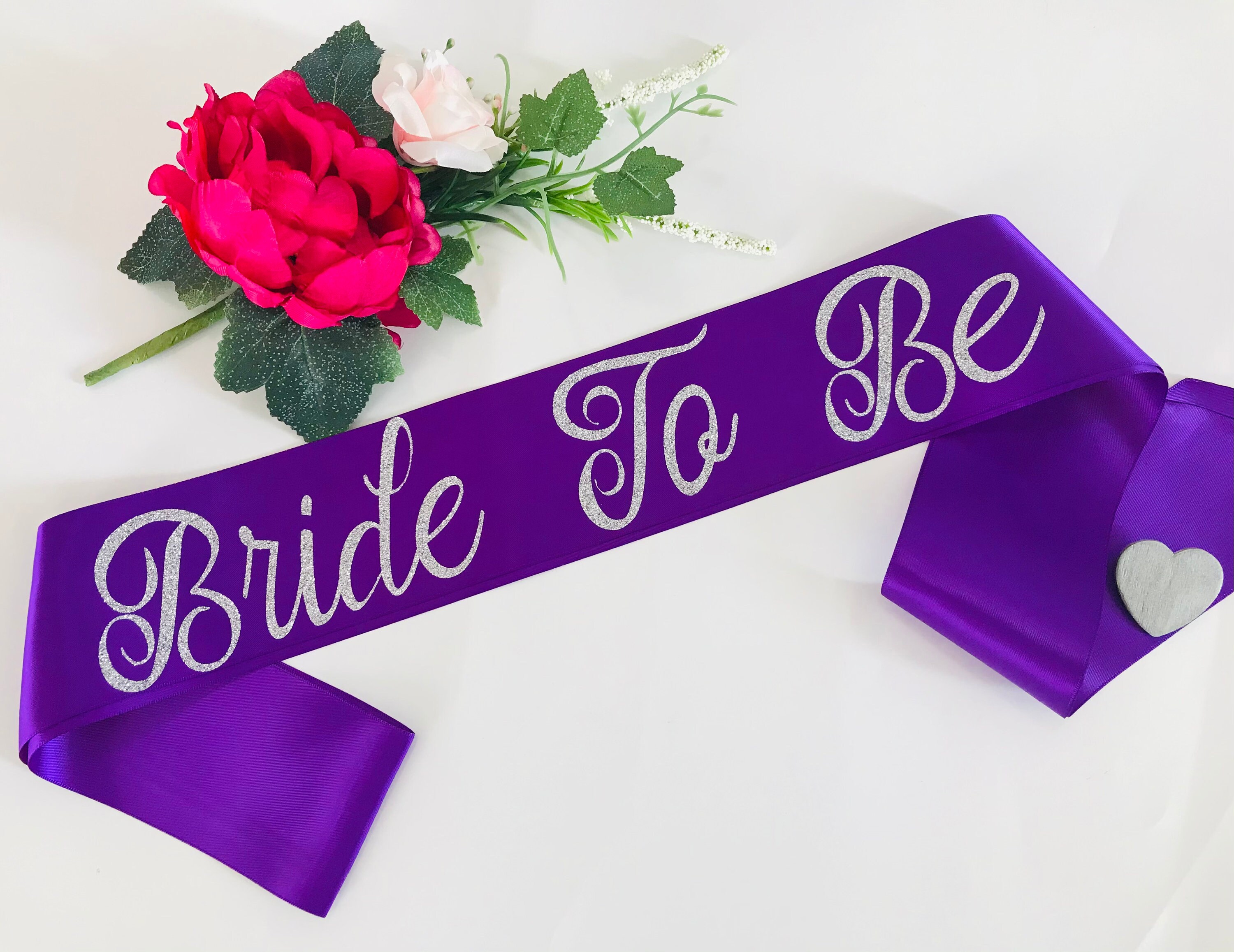 Bride To Be sash Custome Sash Bachelorette sash Purple sash Etsy